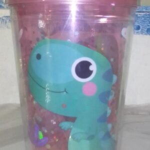 Vaso con motivo de dinosaurio